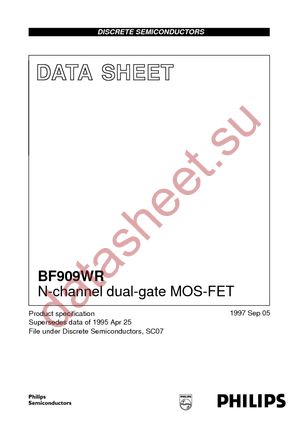 BF909WR T/R datasheet  